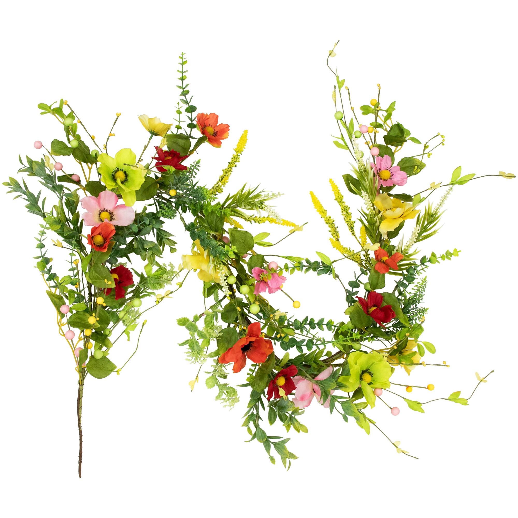5ft. Poppy & Eucalyptus Spring Garland